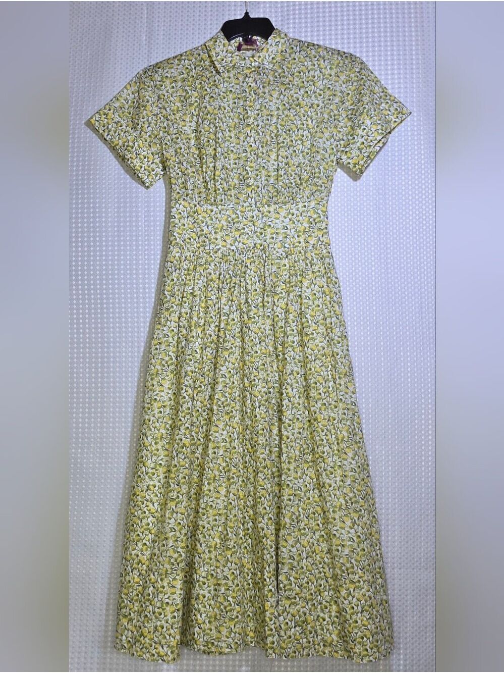 NWT J.Crew x Liberty Fabrics Fitted Waist Midi Shirtdress Eliza's Yellow BY790 - Picture 7 of 15